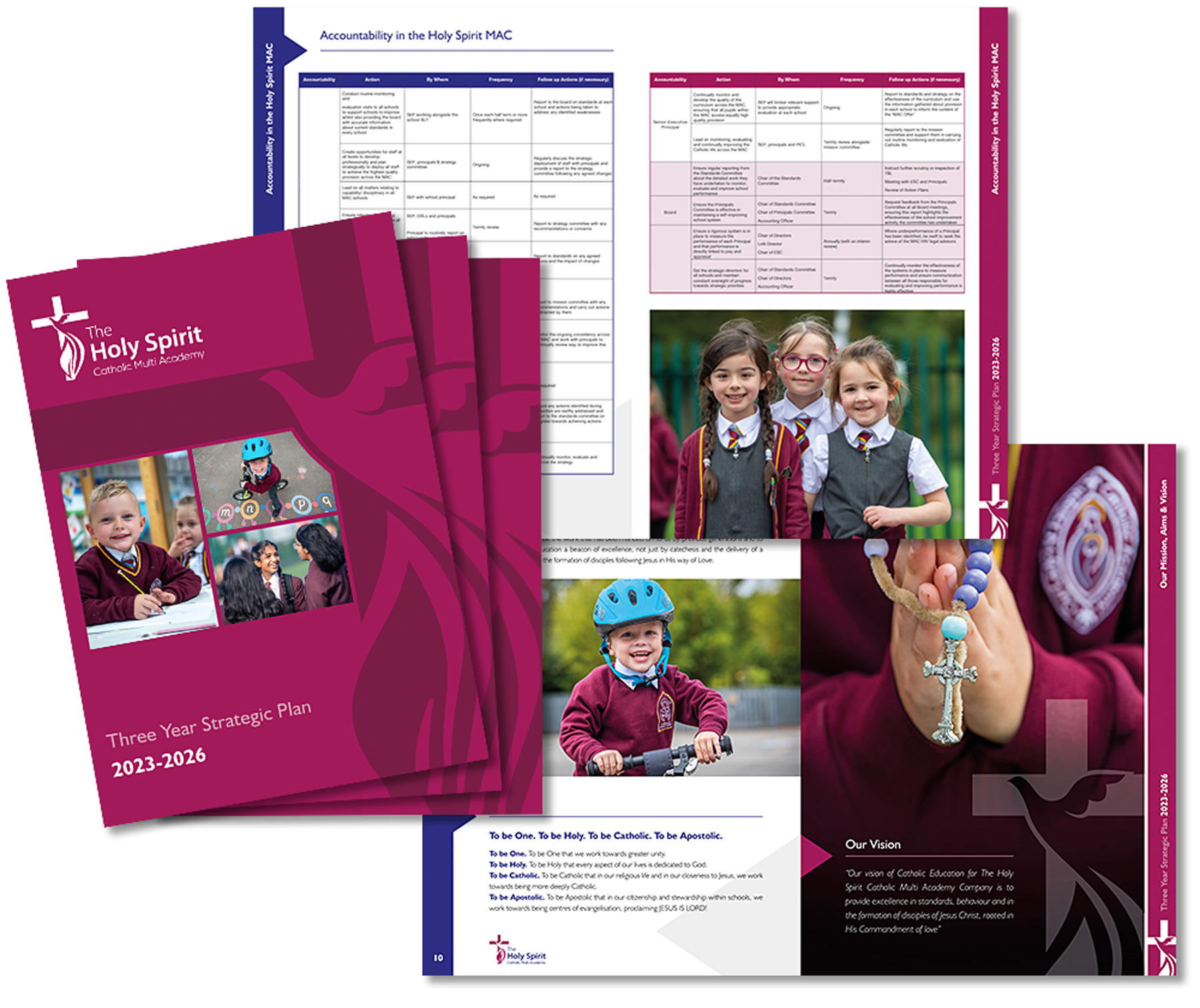 School brochure printing - strategic plan document