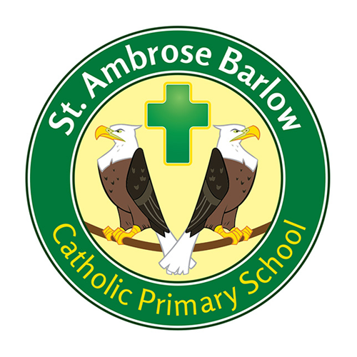 new school logo design for St Ambrose Barlow bespoke print