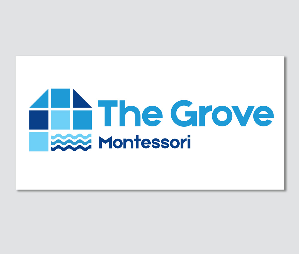 The Grove Montessori School Logo Design Brand